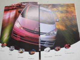 Toyota Previa -myyntiesite / sales brochure