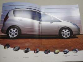 Toyota Corolla Verso -myyntiesite / sales brochure