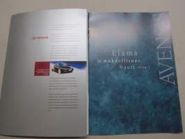 Toyota Avensis -myyntiesite / sales brochure