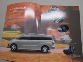 Toyota Previa Accessories -myyntiesite / sales brochure