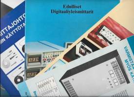 Elektroniikkaesitteitä 1980-luvulta yli 300 g - tuote-esite