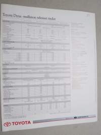 Toyota Dyna -myyntiesite / sales brochure