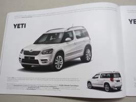 Skoda Yeti -myyntiesite / sales brochure