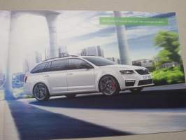 Skoda Nya Octavia RS -myyntiesite / sales brochure