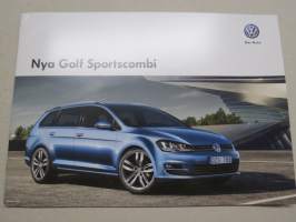 Volkswagen Nya Golf Sportscombi -myyntiesite / sales brochure