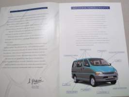 Toyota Hiace -myyntiesite / sales brochure