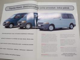 Toyota bussit -myyntiesite / sales brochure