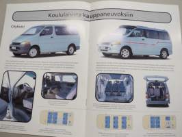 Toyota bussit -myyntiesite / sales brochure