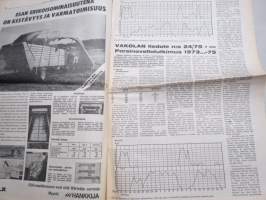 Koneviesti 1976 nr 3 - sis, mm. Seuraavat artikkelit, Kuusi tosiasiaa, jotka jokaisen maanviljelijän on hyvä tietää laborista, Lama on ohi euroopassa, ym.