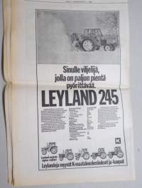 Koneviesti 1976 nr 3 - sis, mm. Seuraavat artikkelit, Kuusi tosiasiaa, jotka jokaisen maanviljelijän on hyvä tietää laborista, Lama on ohi euroopassa, ym.