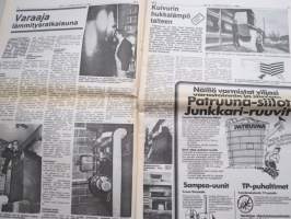 Koneviesti 1979 nr 12 - sis, mm. Seuraavat artikkelit,  Osuuskaupasta lisätehoa viljan kuivaukseen ja käsittelyyn, Vikaa sysissä ja sepissä,  ym.