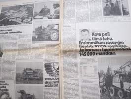 Koneviesti 1975 nr 3 - sis, mm. Seuraavat artikkelit,  Bigbalereita, brikettejä ja rullaajia, uusinta rehunkorjuu-tekniikkaa Amerikasta, Kustannuskriisi, ym.