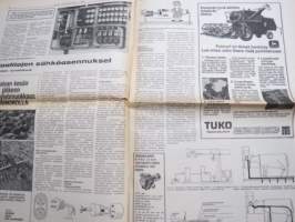 Koneviesti 1975 nr 11 - sis, mm. Seuraavat artikkelit, Viljelyn rajat, Jaakko Kiviniemi - Puimurikin on puhdistettava, Maatalouden konetöden ohjehinnat -75, ym.