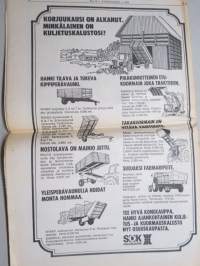 Koneviesti 1975 nr 11 - sis, mm. Seuraavat artikkelit, Viljelyn rajat, Jaakko Kiviniemi - Puimurikin on puhdistettava, Maatalouden konetöden ohjehinnat -75, ym.