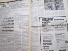 Koneviesti 1975 nr 16 - sis, mm. Seuraavat artikkelit, Maan parhaat kyntäjät -Topi ja Natikka, Tasavallan ensimmäinen traktori, jossa kuljettaja on kuningas, ym.