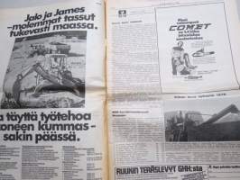 Koneviesti 1975 nr 18 - sis, mm. Seuraavat artikkelit,  Maanviljelijät autonkäyttäjinä, Vertailimme perunankorjuukoneita, Maanparannus- ja vesitaloussymposiumi, ym.
