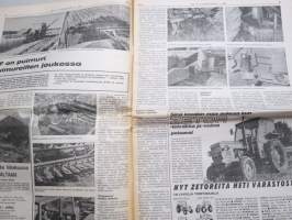 Koneviesti 1975 nr 18 - sis, mm. Seuraavat artikkelit,  Maanviljelijät autonkäyttäjinä, Vertailimme perunankorjuukoneita, Maanparannus- ja vesitaloussymposiumi, ym.