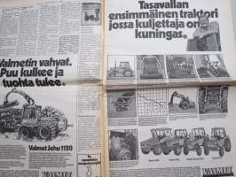 Koneviesti 1975 nr 18 - sis, mm. Seuraavat artikkelit,  Maanviljelijät autonkäyttäjinä, Vertailimme perunankorjuukoneita, Maanparannus- ja vesitaloussymposiumi, ym.