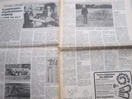Koneviesti 1975 nr 18 - sis, mm. Seuraavat artikkelit,  Maanviljelijät autonkäyttäjinä, Vertailimme perunankorjuukoneita, Maanparannus- ja vesitaloussymposiumi, ym.