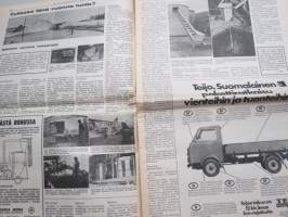 Koneviesti 1975 nr 18 - sis, mm. Seuraavat artikkelit,  Maanviljelijät autonkäyttäjinä, Vertailimme perunankorjuukoneita, Maanparannus- ja vesitaloussymposiumi, ym.