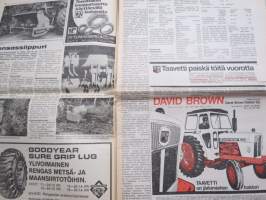 Koneviesti 1975 nr 18 - sis, mm. Seuraavat artikkelit,  Maanviljelijät autonkäyttäjinä, Vertailimme perunankorjuukoneita, Maanparannus- ja vesitaloussymposiumi, ym.