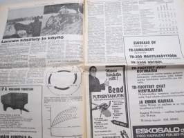 Koneviesti 1975 nr 18 - sis, mm. Seuraavat artikkelit,  Maanviljelijät autonkäyttäjinä, Vertailimme perunankorjuukoneita, Maanparannus- ja vesitaloussymposiumi, ym.