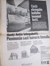 Koneviesti 1975 nr 18 - sis, mm. Seuraavat artikkelit,  Maanviljelijät autonkäyttäjinä, Vertailimme perunankorjuukoneita, Maanparannus- ja vesitaloussymposiumi, ym.