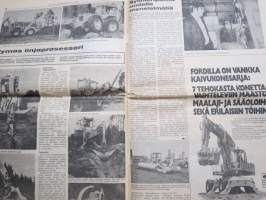 Koneviesti 1975 nr 19 - sis, mm. Seuraavat artikkelit,  Keskittämsen seuraukset, Opintomatkalla Itävallassa, Tshekkoslovakian maatalouskone-tuotantoa 1, ym.