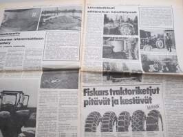 Koneviesti 1975 nr 21 - sis, mm. Seuraavat artikkelit,   Konehuollon hajasijoituksen edut, Turpeella on tulevaisuus, Muuttuuko maatalouskoneiden veroitus?, ym.