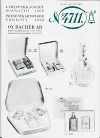 Nr 4711 lahjapakkaukset hinnasto 1968   6 sivua
