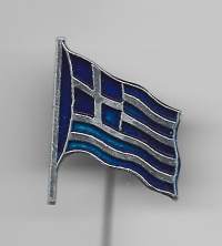 Kreikan lippu neulamerkki - rintamerkki