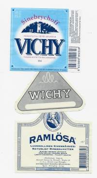 Vichy 3 eril -  juomaetiketti