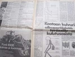 Koneviesti 1973 nr 11 - Valta ja vastuu, Shell farmi, Ford 4500 kaivaa ja kuormaa, Niittosilppureiden silppuja, JF FS 80 poimiva tarkkuussilppuri, ym.