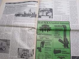 Koneviesti 1973 nr 11 - Valta ja vastuu, Shell farmi, Ford 4500 kaivaa ja kuormaa, Niittosilppureiden silppuja, JF FS 80 poimiva tarkkuussilppuri, ym.