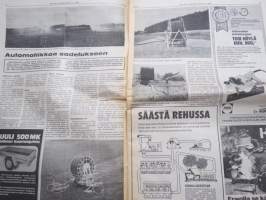 Koneviesti 1974 nr 16  - Puoliteloilla puintipellolla, Tehostettua neuvontaa - maatalouskylä, Rattivaihde traktorissa, Monitoimivaunu perunan kuljetuksessa, ym.