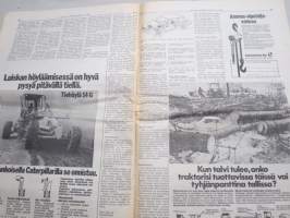 Koneviesti 1974 nr 16  - Puoliteloilla puintipellolla, Tehostettua neuvontaa - maatalouskylä, Rattivaihde traktorissa, Monitoimivaunu perunan kuljetuksessa, ym.