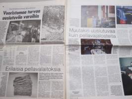 Koneviesti 1999 nr 1 - A-luokan liikennetraktori, JCB Fastrac - Urakkakuskin unelma, Tanskalainen jurttinostin, Ison tilan nuori viljelijä, Vuoden idea 1998, ym.