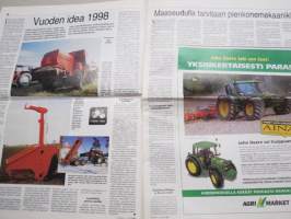 Koneviesti 1999 nr 1 - A-luokan liikennetraktori, JCB Fastrac - Urakkakuskin unelma, Tanskalainen jurttinostin, Ison tilan nuori viljelijä, Vuoden idea 1998, ym.