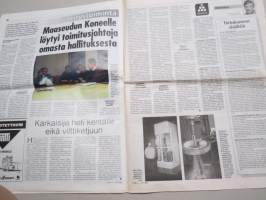 Koneviesti 1999 nr 1 - A-luokan liikennetraktori, JCB Fastrac - Urakkakuskin unelma, Tanskalainen jurttinostin, Ison tilan nuori viljelijä, Vuoden idea 1998, ym.