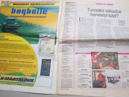Koneviesti 1999 nr 4 - Pohjoismainen traktoritesti, Polttomoottori syrjäyttää höyryvoiman, Moniventtiilimoottoreita traktoreihin, MF 6200 ja 8200 - sarjat, ym.