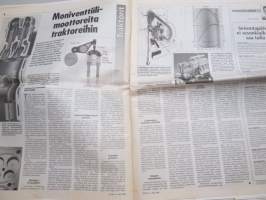 Koneviesti 1999 nr 4 - Pohjoismainen traktoritesti, Polttomoottori syrjäyttää höyryvoiman, Moniventtiilimoottoreita traktoreihin, MF 6200 ja 8200 - sarjat, ym.