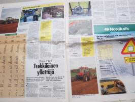 Koneviesti 1999 nr 4 - Pohjoismainen traktoritesti, Polttomoottori syrjäyttää höyryvoiman, Moniventtiilimoottoreita traktoreihin, MF 6200 ja 8200 - sarjat, ym.