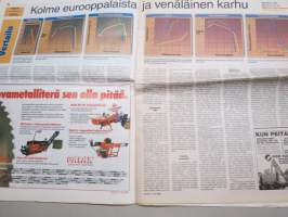 Koneviesti 1999 nr 4 - Pohjoismainen traktoritesti, Polttomoottori syrjäyttää höyryvoiman, Moniventtiilimoottoreita traktoreihin, MF 6200 ja 8200 - sarjat, ym.