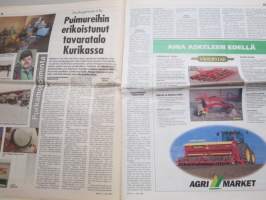 Koneviesti 1999 nr 4 - Pohjoismainen traktoritesti, Polttomoottori syrjäyttää höyryvoiman, Moniventtiilimoottoreita traktoreihin, MF 6200 ja 8200 - sarjat, ym.