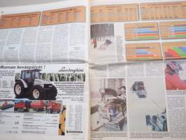 Koneviesti 1999 nr 4 - Pohjoismainen traktoritesti, Polttomoottori syrjäyttää höyryvoiman, Moniventtiilimoottoreita traktoreihin, MF 6200 ja 8200 - sarjat, ym.