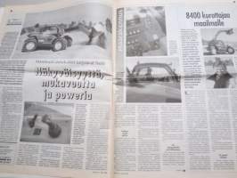 Koneviesti 1999 nr 4 - Pohjoismainen traktoritesti, Polttomoottori syrjäyttää höyryvoiman, Moniventtiilimoottoreita traktoreihin, MF 6200 ja 8200 - sarjat, ym.