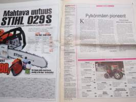 Koneviesti 1999 nr 6 -  Kevät sima, Akkutesti yllätti - Halvimmat ja kevyimmät kärjessä, Vesakkovarusteltu Fendt Xylon - Puskat sileäksi, Öljypellavaa  2000 ha, ym.