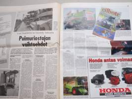 Koneviesti 1999 nr 6 -  Kevät sima, Akkutesti yllätti - Halvimmat ja kevyimmät kärjessä, Vesakkovarusteltu Fendt Xylon - Puskat sileäksi, Öljypellavaa  2000 ha, ym.