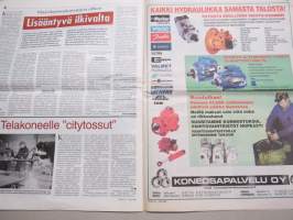 Koneviesti 1999 nr 12 -  Tertusta mallia metsänomistajille, Kuhn Master 120 NSH - Ranskalainen kaksoisaura, Normacontista Formacontti - Konttivaunun paluu, ym.