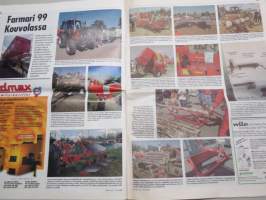 Koneviesti 1999 nr 13 - Jurvan ja Kouvolan näyttelyt, Käyttötarkoitus ratkaisee paalaimen valinnan, Vantaita vaille suorakylvökone, Vuosisadan traktorit -osa III,ym.
